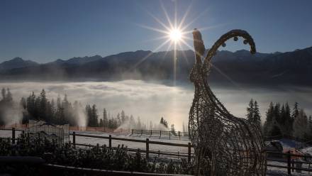 Zakopane, panorama Tatr. Fot. PAP/Grzegorz Momot