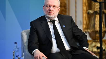 Były minister energetyki Ukrainy Herman Hałuszczenko, fot. PAP/EPA/BLOOMBERG POOL/CHRIS J. RATCLIFFE / POOL