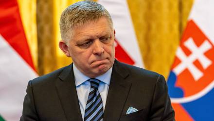 Premier Słowacji Robert Fico. Fot. PAP/EPA/MARTIN DIVISEK