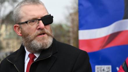 Grzegorz Braun. Fot. PAP/Wojtek Jargiło