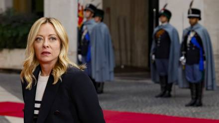 Giorgia Meloni, fot. PAP/EPA/ANSA/FABIO FRUSTACI