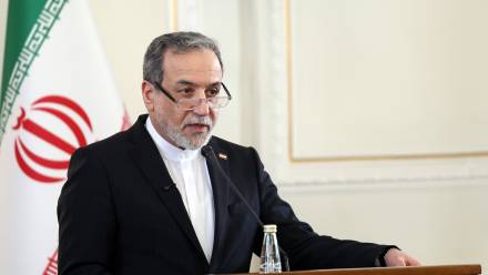 Szef MSZ Iranu Abbas Aragczi. Fot. PAP/EPA/ABEDIN TAHERKENAREH