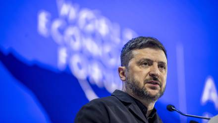 Wołodymyr Zełenski. Fot. EPA/GIAN EHRENZELLER