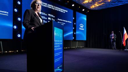 Szefowa MKiŚ Paulina Hennig-Kloska. Fot. PAP/	Wojtek Jargiło