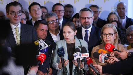 Politycy Polski 2050. Fot. PAP/Rafał Guz