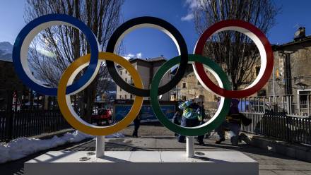 Koła olimpijskie, zdjęcie ilustracyjne, fot. PAP/EPA/KEYSTONE/MICHAEL BUHOLZER