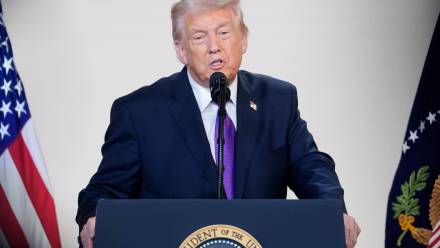  Donald Trump. Fot. PAP/EPA/AARON SCHWARTZ 