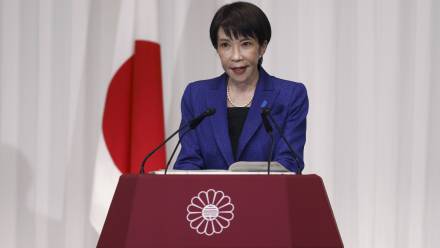 Sanae Takaichi. Fot. PAP/EPA/FRANCK ROBICHON