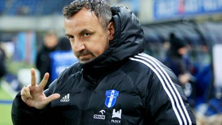 Trener Wisły Mariusz Misiura. Fot. PAP/	Jarek Praszkiewicz