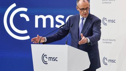 Kanclerz Niemiec Friedrich Merz. Fot. PAP/EPA/RONALD WITTEK