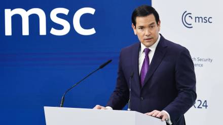 Marco Rubio. Fot. PAP/EPA/RONALD WITTEK