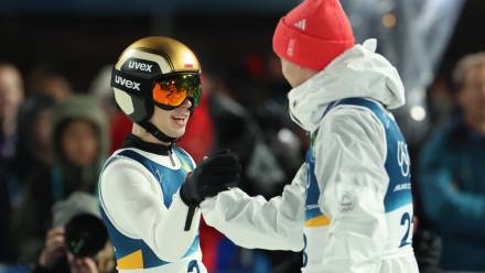 Paweł Wąsek (P) i Kacper Tomasiak (L) Fot. PAP/Grzegorz Momot