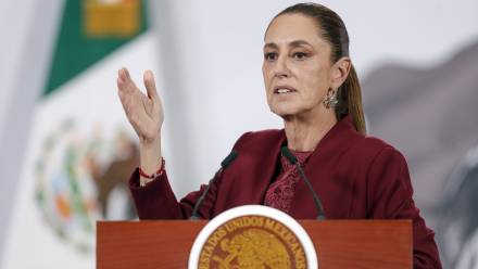 Prezydent Meksyku Claudia Sheinbaum, fot. fot. PAP/EPA/EFE/ISAAC ESQUIVEL