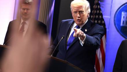 Prezydent USA Donald Trump. Fot. PAP/EPA/SHAWN THEW