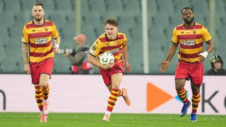 Piłkarze Jagielloni Białystok. Fot. PAP/EPA/CLAUDIO GIOVANNINI