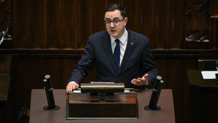 Minister energii Miłosz Motyka Fot. PAP/Marcin Obara