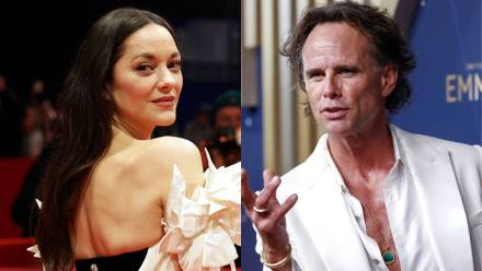 Marion Cotillard; Walton Goggins. Fot. PAP/EPA/CHRISTOPHER NEUNDORF/CAROLINE BREHMAN