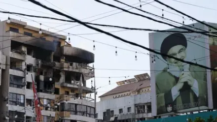 Zniszczenia na południu Bejrutu po izraelskim nalocie, zdjęcie ilustracyjne, Fot. PAP/EPA/WAEL HAMZEH