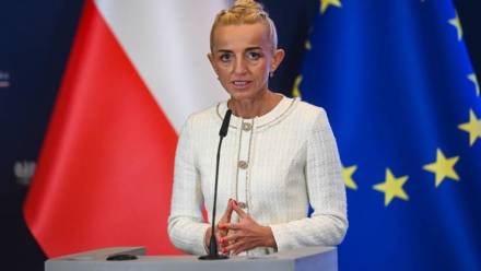 Pierwsza wiceprezes BGK prof. Marta Postuła. Fot. PAP/ Piotr Nowak