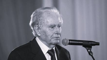 Pisarz Wiesław Myśliwski. Fot. PAP/Wojciech Olkuśnik