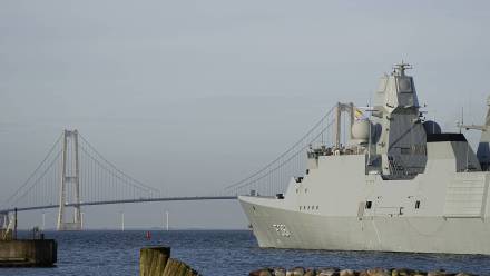 Duński okręt wojenny, fot. PAP/EPA/RITZAU SCANPIX/MADS CLAUS RASMUSSEN