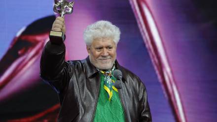 Hiszpański reżyser Pedro Almodovar. Fot. PAP/EPA/Lavandeira Jr