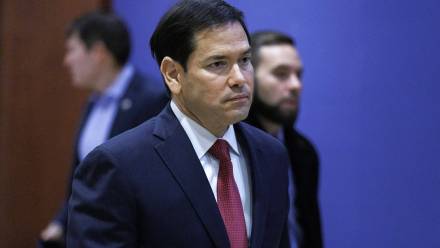 Sekretarz stanu USA Marco Rubio. Fot. PAP/EPA/WILL OLIVER