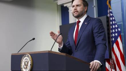 Wiceprezydent USA J.D. Vance. Fot. EPA/WILL OLIVER