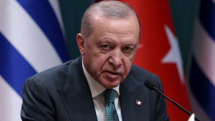 Prezydent Turcji Recep Tayyip Erdogan. Fot. PAP/EPA/NECATI SAVAS