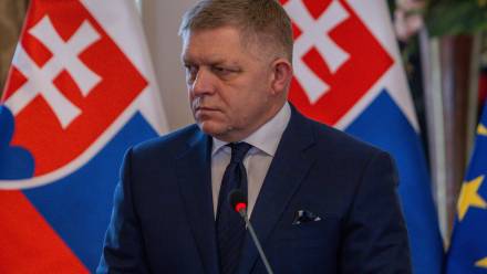 Robert Fico, fot. PAP/EPA/DOMINIKA KORTVELYESIOVA