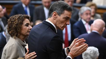 Premier Hiszpanii Pedro Sanchez. Fot. PAP/EPA/FERNANDO VILLAR