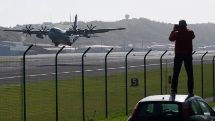 Baza Lajes na Azorach Fot. PAP/EPA/ANTONIO ARAUJO