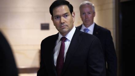 Sekretarz stanu USA Marco Rubio. Fot. PAP/EPA/WILL OLIVER