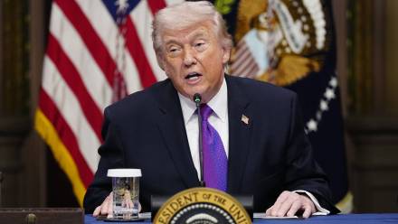 Donald Trump, fot. PAP/EPA/UPI POOL/BONNIE CASH / POOL