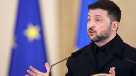 Wołodymyr Zełenski Fot. PAP/EPA/ROBERT GHEMENT