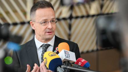 Minister spraw zagranicznych Węgier Peter Szijjarto. Fot. PAP/Wiktor Dąbkowski