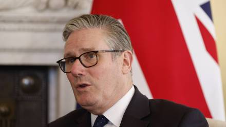 Premier Wielkiej Brytanii Keir Starmer. Fot. PAP/EPA/	DAVID CLIFF/POOL