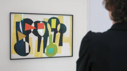 Oprowadzanie dla mediów po nowych wystawach Julie Mehretu "Kairos / Wariacje duchologiczne", Maria Jarema "Pęknięty modernizm" i Minh Lan Tran "Rdzeń" w Muzeum Sztuki Nowoczesnej w Warszawie. Fot. PAP/Rafał Guz