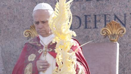 Leon XIV. Fot. PAP/EPA/	REMO CASILLI / POOL