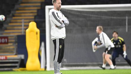 Trener reprezentacji Szwecji Graham Potter, fot. PAP/EPA/TT NEWS AGENCY/Fredrik Sandberg