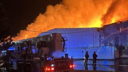 Pożar w miejscowości Bramki Fot. Komenda Powiatowa Państwowej Straży Pożarnej w Powiecie Warszawskim Zachodnim