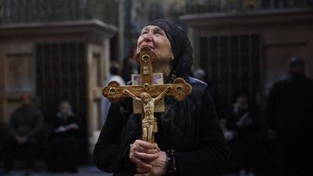 Wielki Piątek w Jerozolimie. Fot. PAP/EPA/ABIR SULTAN