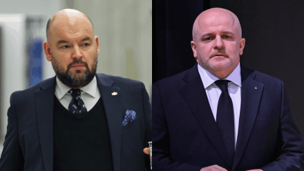 Poseł PiS Jan Dziedziczak i poseł KO Paweł Kowal. Fot. PAP/Albert Zawada/Darek Delmanowicz