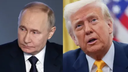Władimir Putin, Donald Trump. Fot. PAP/EPA/ARTYOM GEODAKYAN/ EPA/CHRIS KLEPONIS