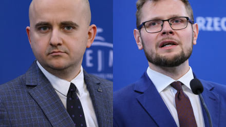 Dariusz Matecki, Michał Woś. Fot. PAP/Albert Zawada, Rafał Guz, 