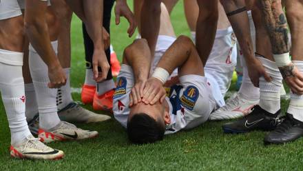 Zawodnicy Wisły Kraków. Fot. PAP/	Marcin Bielecki (zdjęcie ilustracyjne)