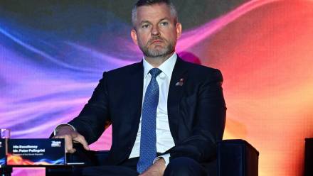 Prezydent Słowacji Peter Pellegrini. Fot. PAP/Marcin Kmieciński