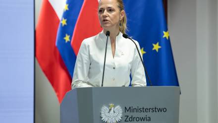 Wiceminister zdrowia Katarzyna Kęcka. Fot. PAP/	Szymon Pulcyn