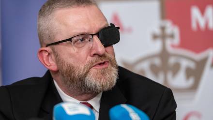 Grzegorz Braun, fot. PAP/Wojtek Jargiło