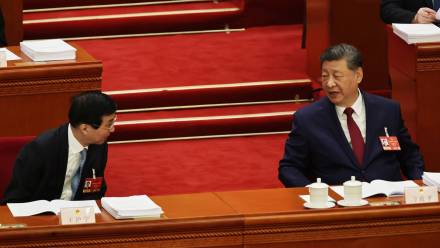 Przywódca Chin Xi Jinping. Fot. PAP/EPA/	ANDRES MARTINEZ CASARES